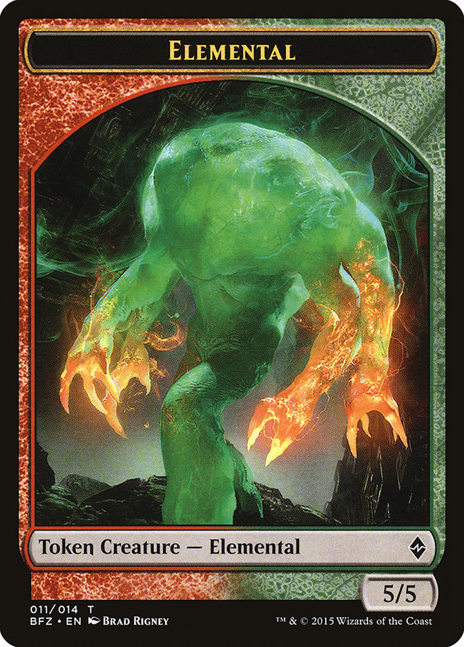 Elemental Token (011/014) [Battle for Zendikar Tokens] | Lots Moore NSW