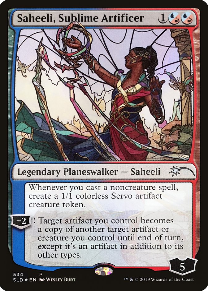 Saheeli, Sublime Artificer (Stained Glass) [Secret Lair Drop Promos] | Lots Moore NSW