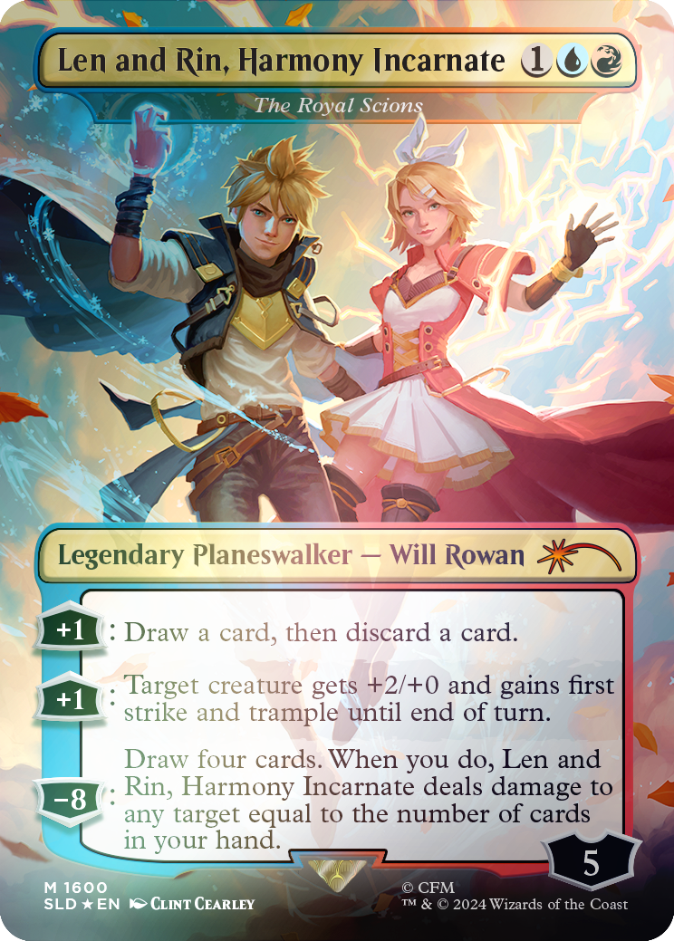 Len and Rin, Harmony Incarnate - The Royal Scions (Rainbow Foil) [Secret Lair Drop Series] | Lots Moore NSW