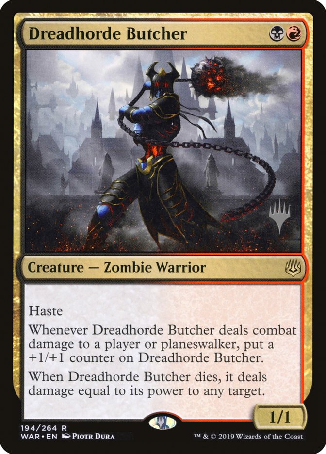 Dreadhorde Butcher (Promo Pack) [War of the Spark Promos] | Lots Moore NSW