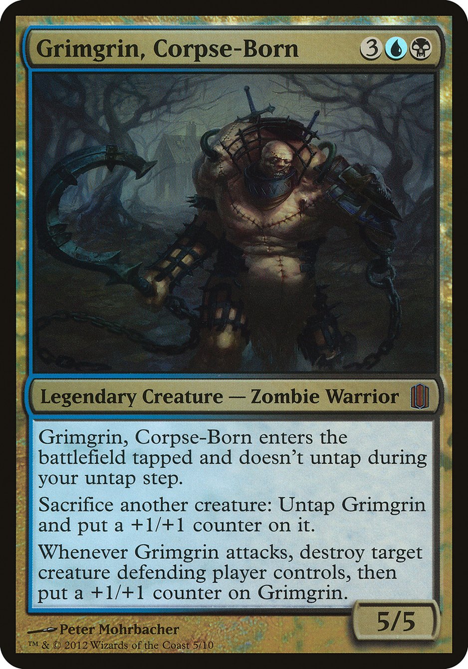 Grimgrin, Corpse-Born (Oversized) [Commander's Arsenal Oversized] | Lots Moore NSW