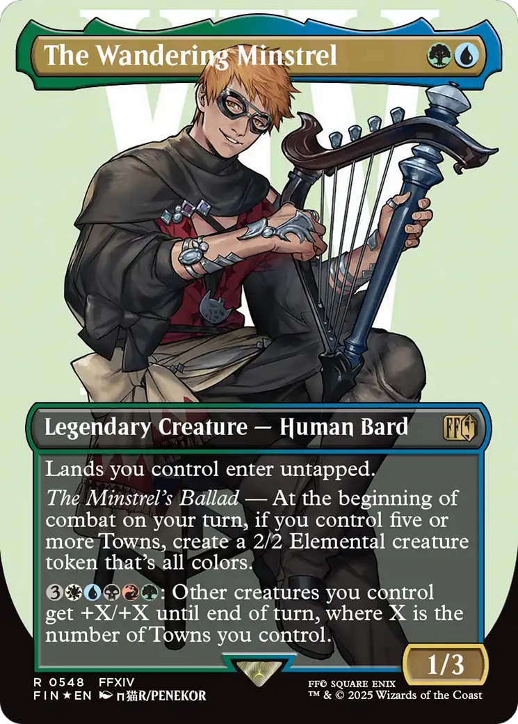 The Wandering Minstrel (Borderless) (Surge Foil) [FINAL FANTASY] | Lots Moore NSW