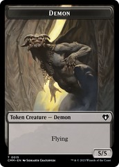 Eldrazi Spawn // Demon Double-Sided Token [Commander Masters Tokens] | Lots Moore NSW