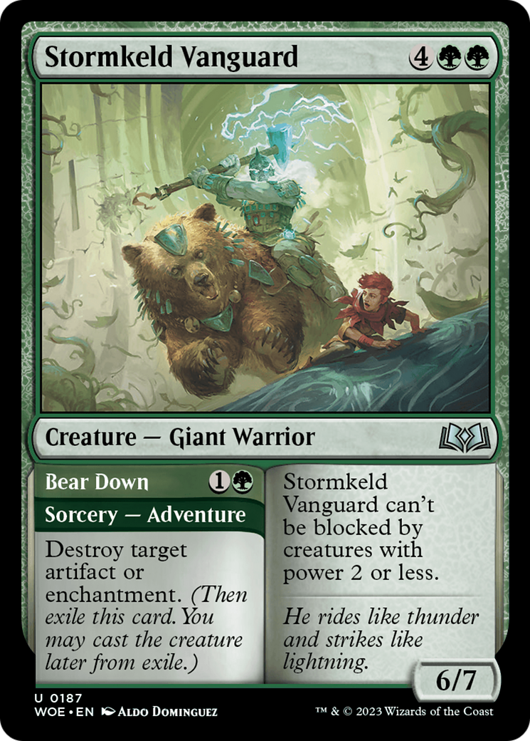 Stormkeld Vanguard // Bear Down [Wilds of Eldraine] | Lots Moore NSW