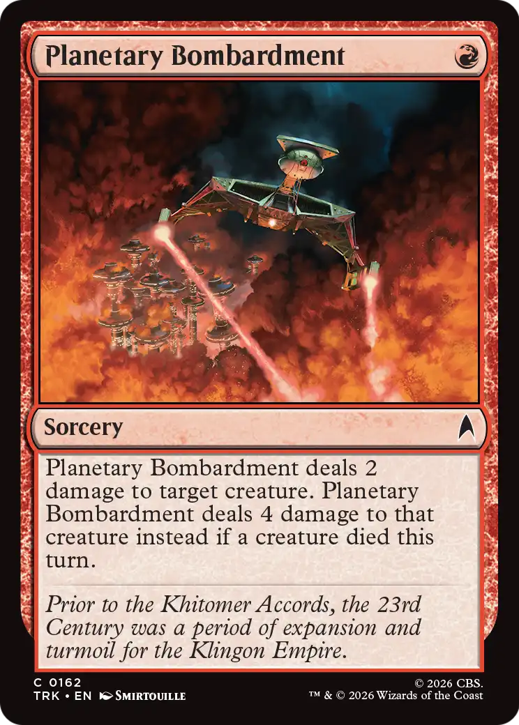 Planetary Bombardment [Star Trek] | Lots Moore NSW
