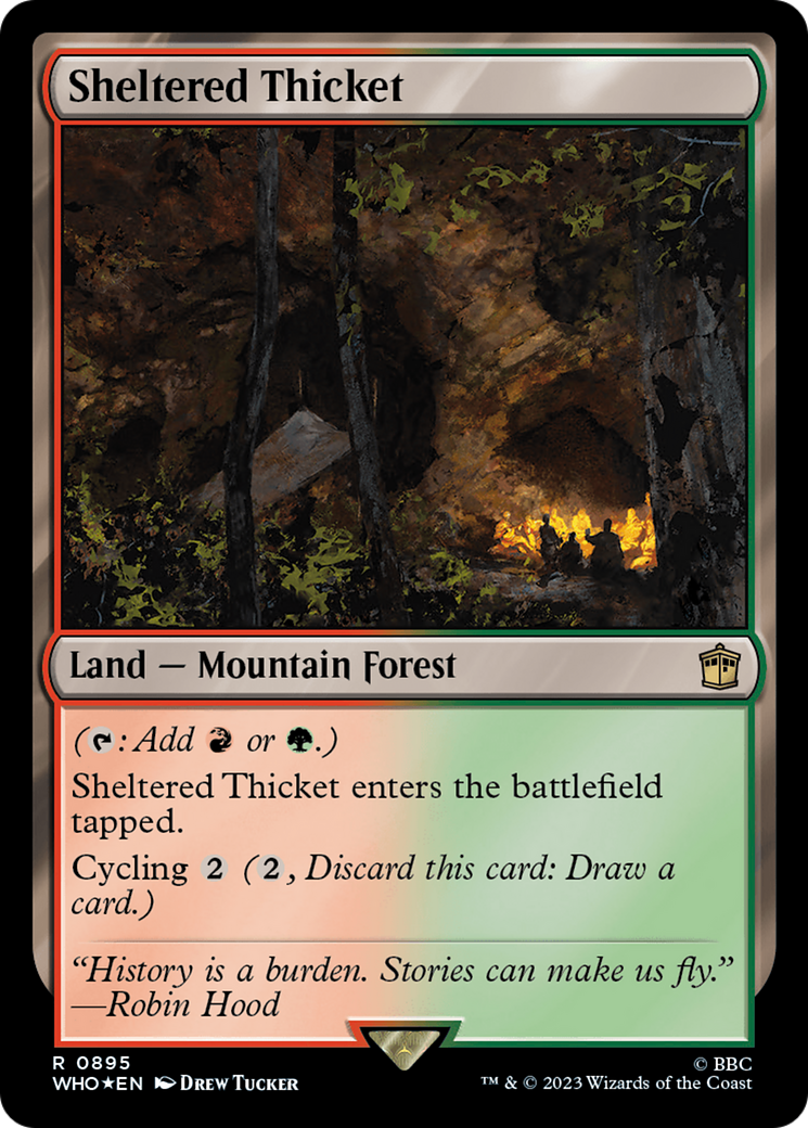 Sheltered Thicket (Surge Foil) [Doctor Who] | Lots Moore NSW
