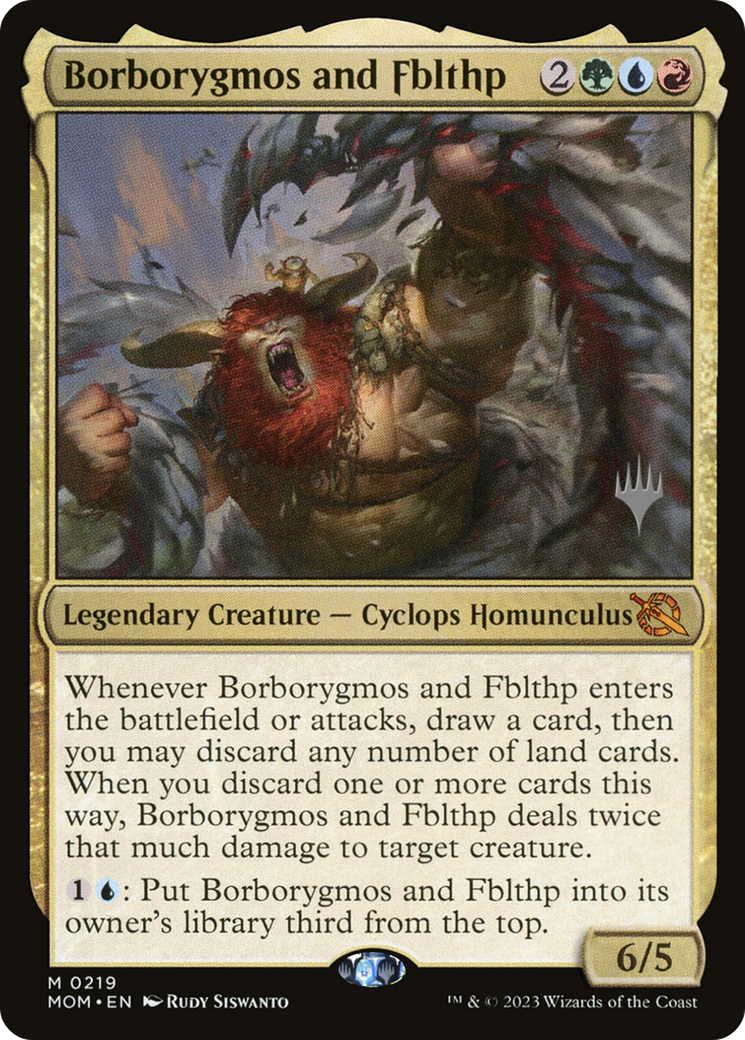 Borborygmos and Fblthp (Promo Pack) [March of the Machine Promos] | Lots Moore NSW