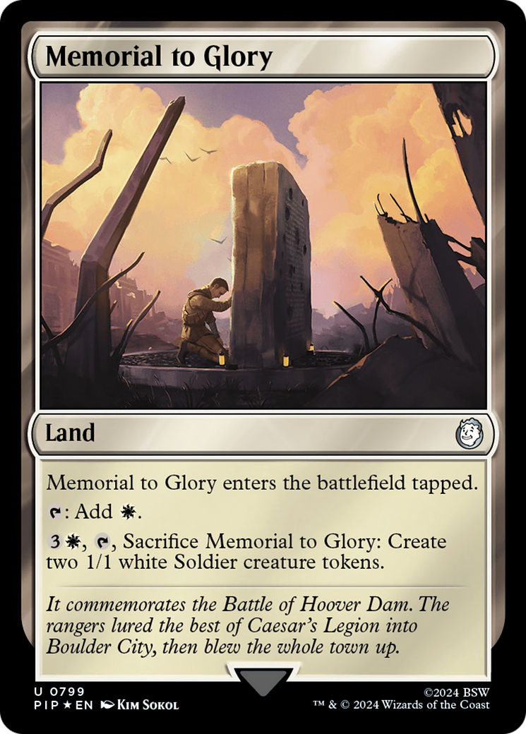 Memorial to Glory (Surge Foil) [Fallout] | Lots Moore NSW