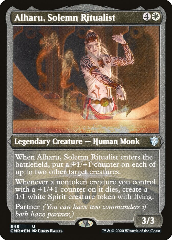 Alharu, Solemn Ritualist (Etched) [Commander Legends] | Lots Moore NSW