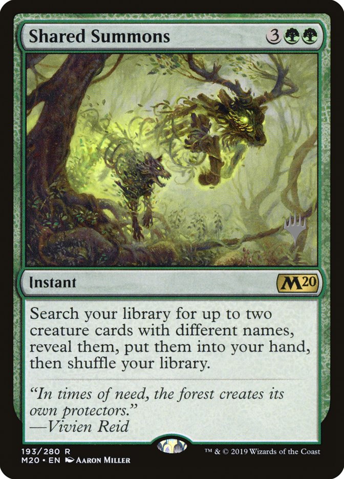 Shared Summons (Promo Pack) [Core Set 2020 Promos] | Lots Moore NSW