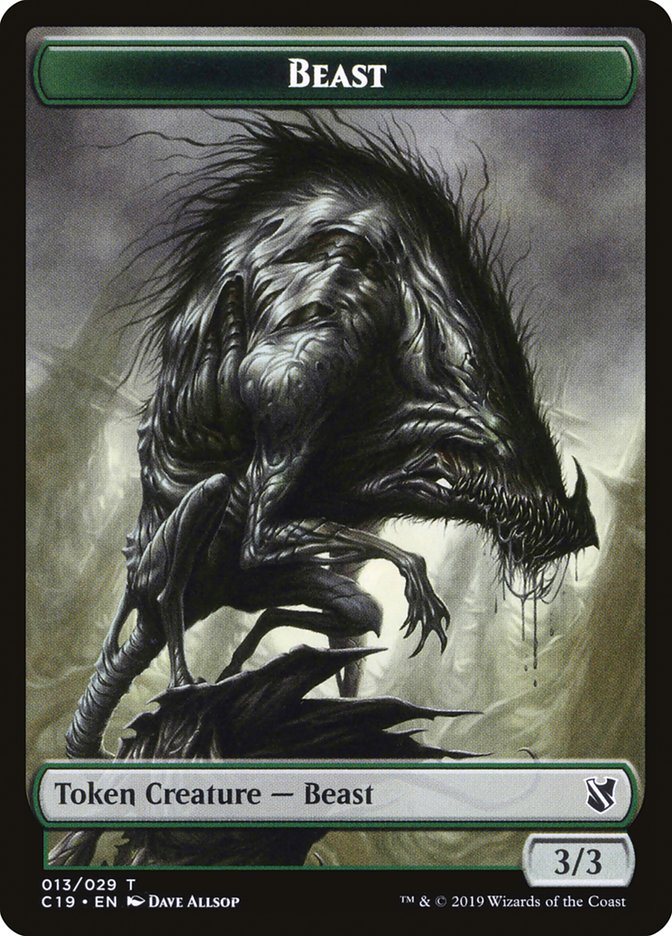 Beast Token (013/029) [Commander 2019 Tokens] | Lots Moore NSW