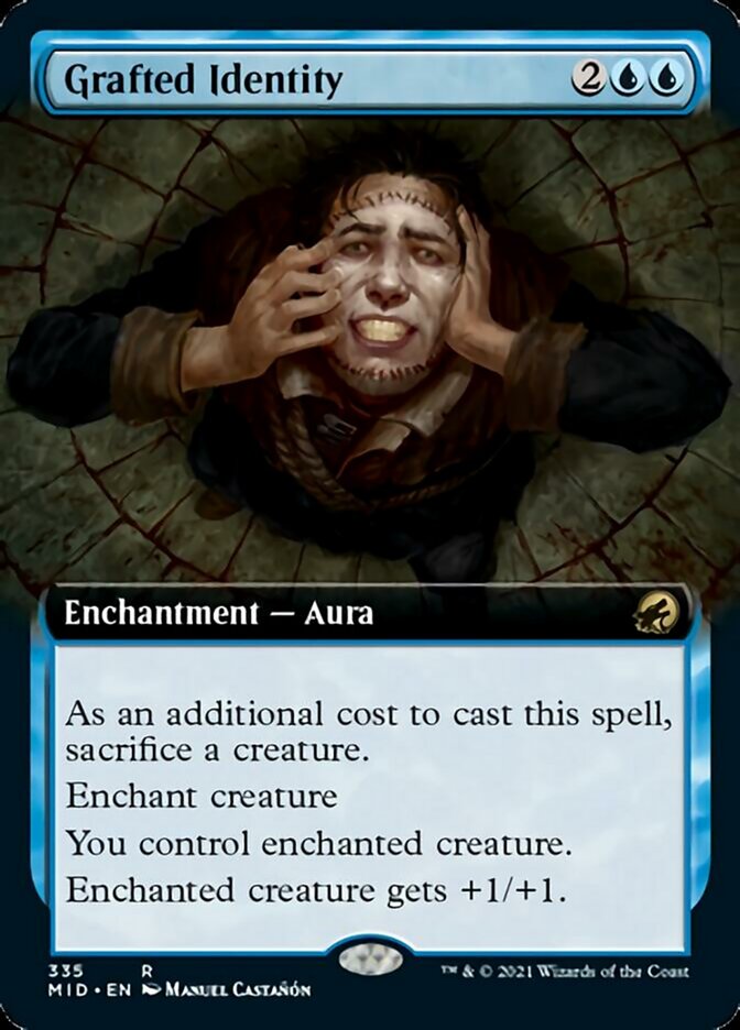 Grafted Identity (Extended Art) [Innistrad: Midnight Hunt] | Lots Moore NSW
