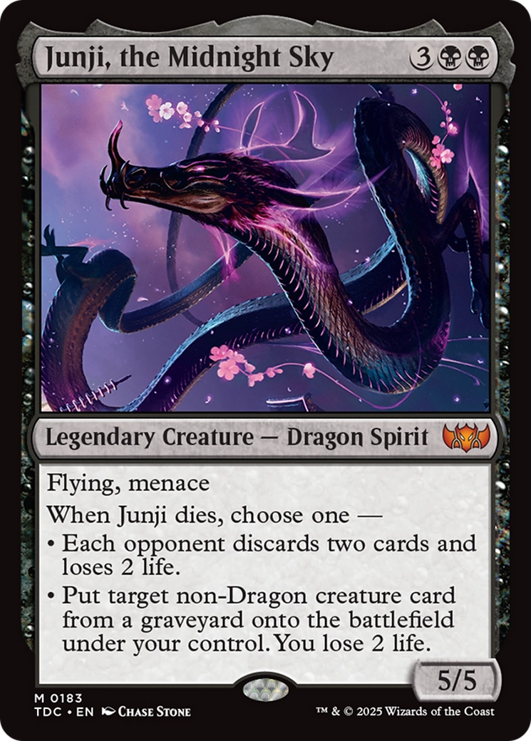 Junji, the Midnight Sky [Tarkir: Dragonstorm Commander] | Lots Moore NSW