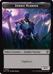 Zombie Army // Zombie Warrior Double-Sided Token [Aetherdrift Tokens] | Lots Moore NSW