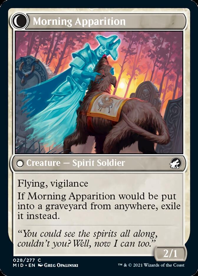 Mourning Patrol // Morning Apparition [Innistrad: Midnight Hunt] | Lots Moore NSW
