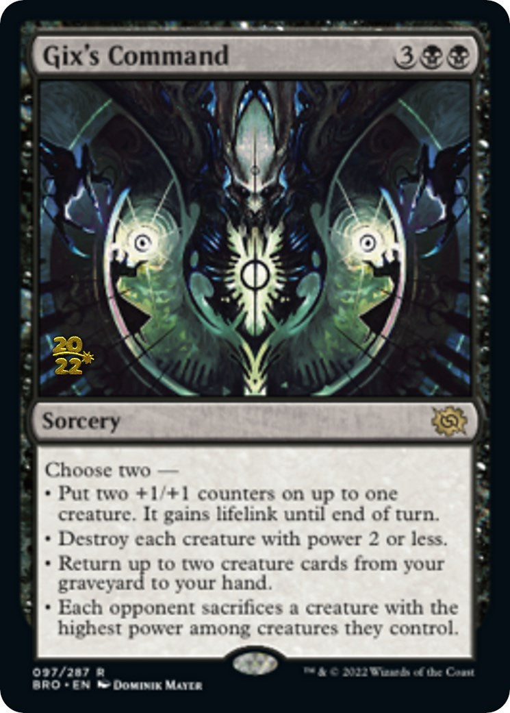 Gix's Command [The Brothers' War Prerelease Promos] | Lots Moore NSW