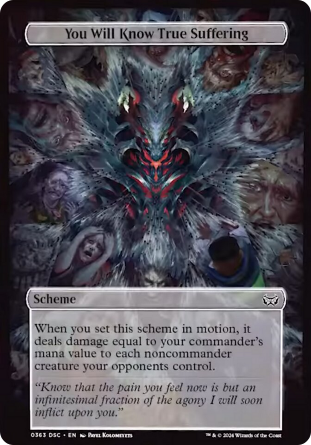 You Will Know True Suffering (Full Art) [Duskmourn: Archenemy] | Lots Moore NSW