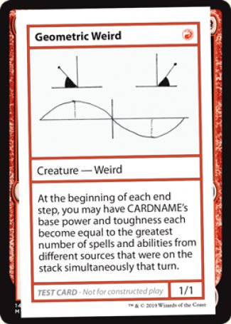 Geometric Weird (2021 Edition) [Mystery Booster Playtest Cards] | Lots Moore NSW