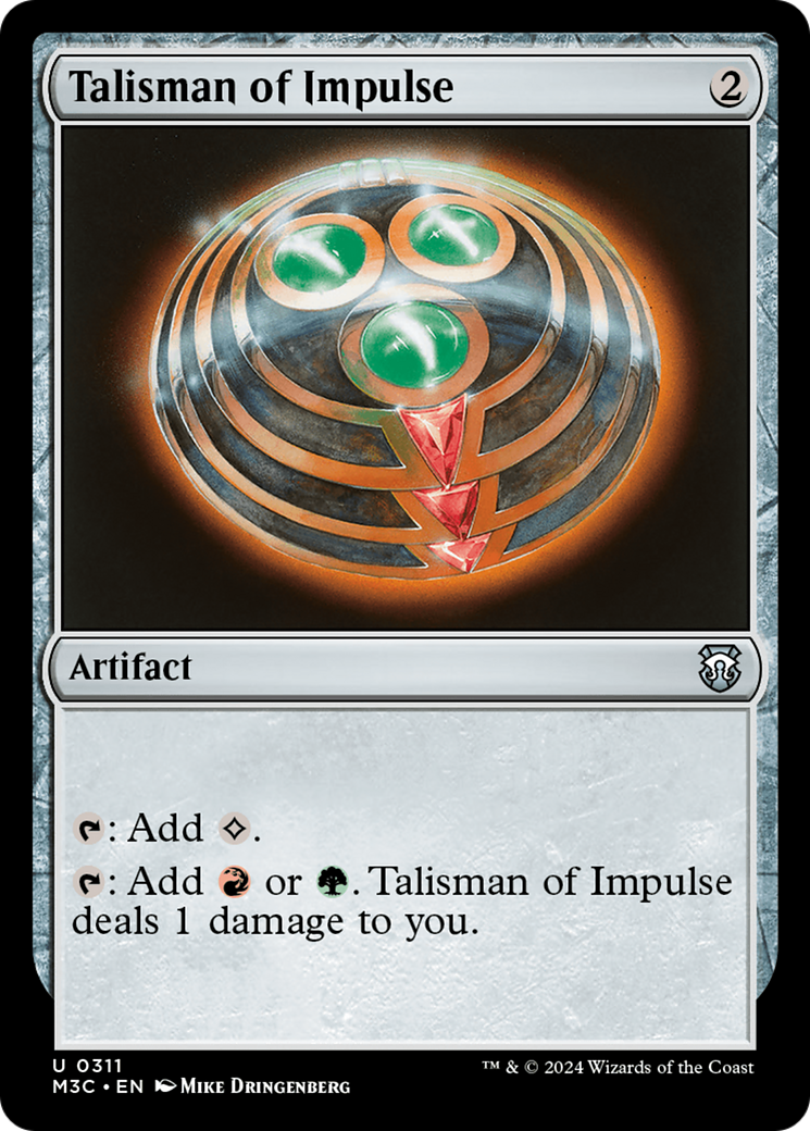 Talisman of Impulse (Ripple Foil) [Modern Horizons 3 Commander] | Lots Moore NSW