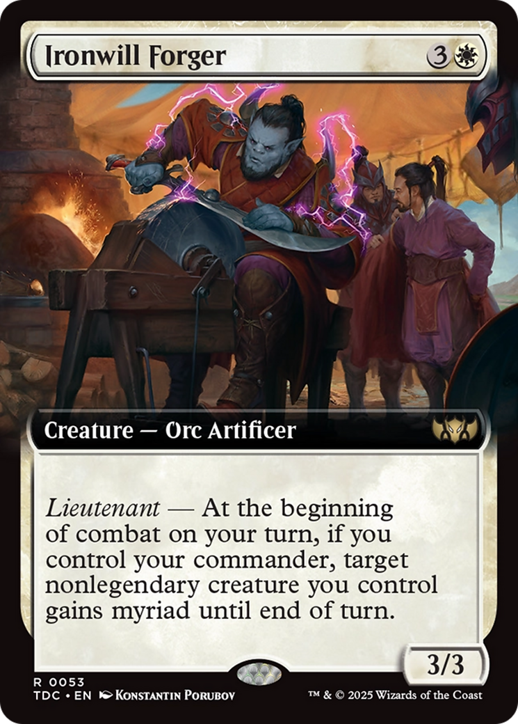 Ironwill Forger (Extended Art) [Tarkir: Dragonstorm Commander] | Lots Moore NSW