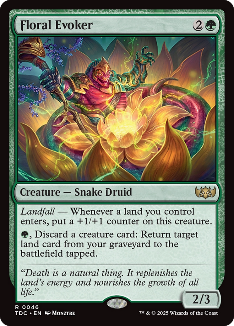 Floral Evoker [Tarkir: Dragonstorm Commander] | Lots Moore NSW