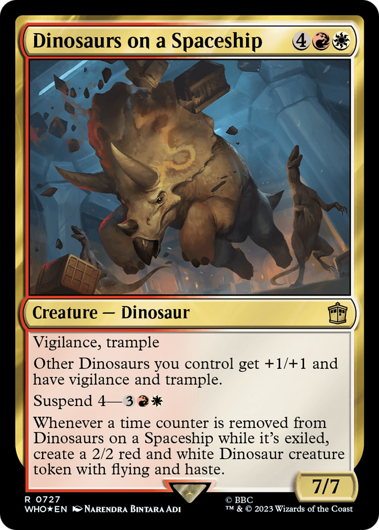 Dinosaurs on a Spaceship (Surge Foil) [Doctor Who] | Lots Moore NSW