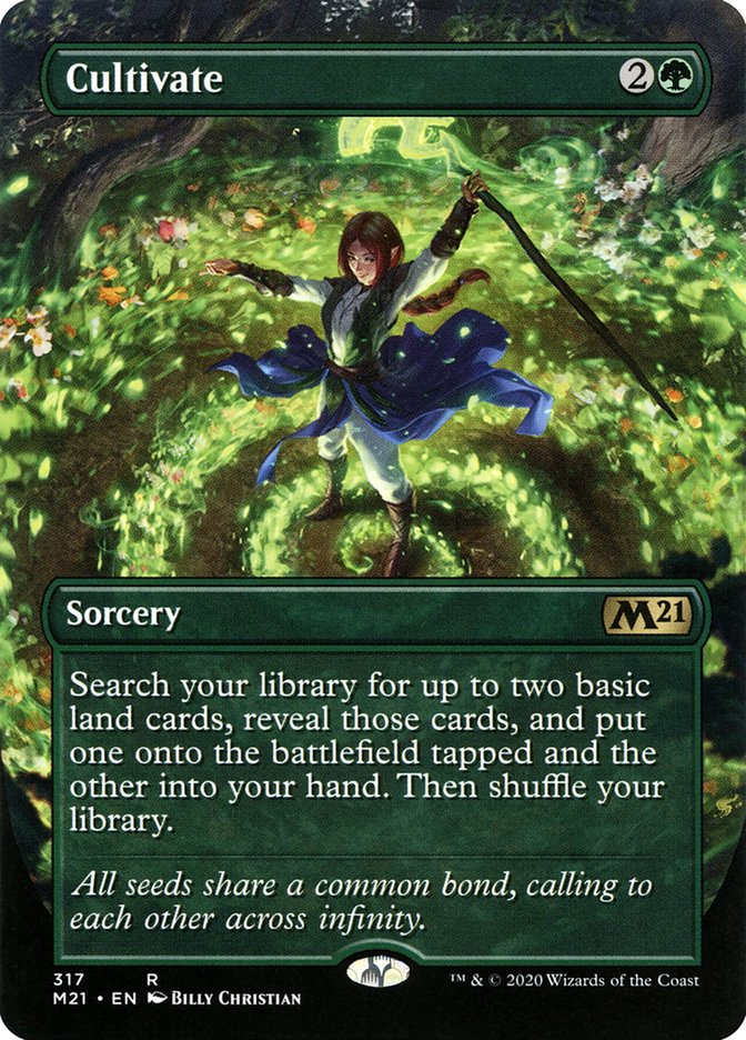 Cultivate (Borderless Alternate Art) [Core Set 2021] | Lots Moore NSW