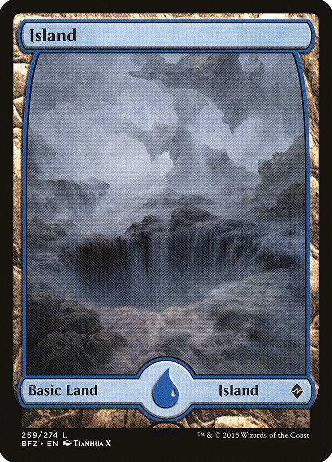 Island (259) (Full Art) [Battle for Zendikar] | Lots Moore NSW