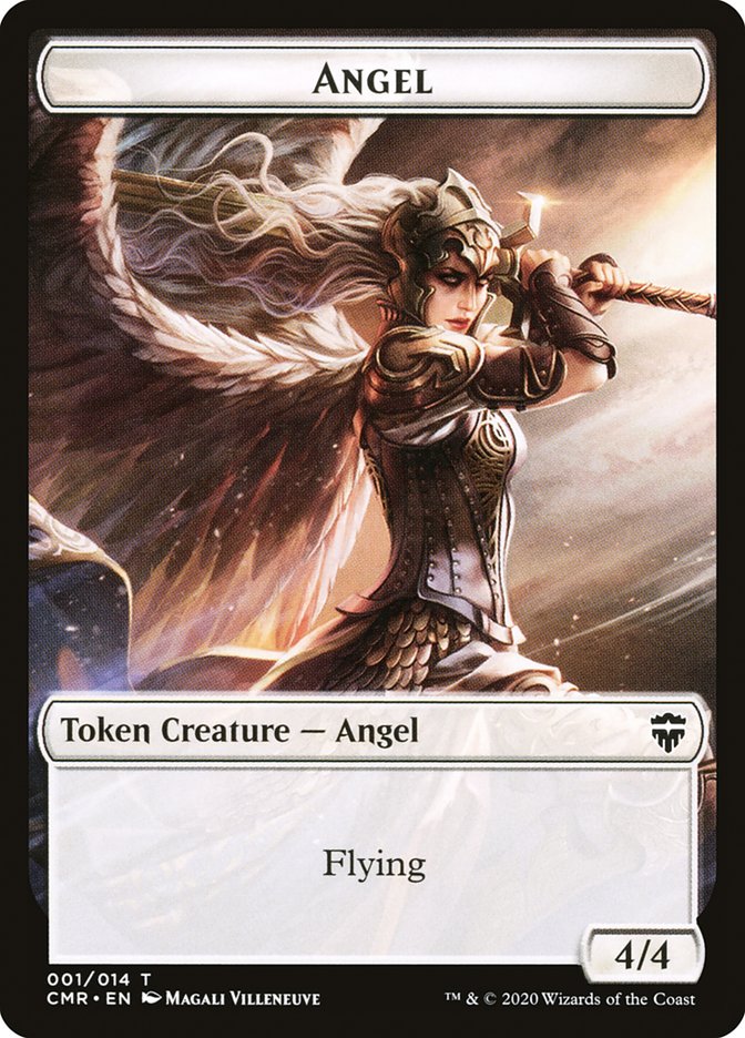 Angel // Horror Double-Sided Token [Commander Legends Tokens] | Lots Moore NSW