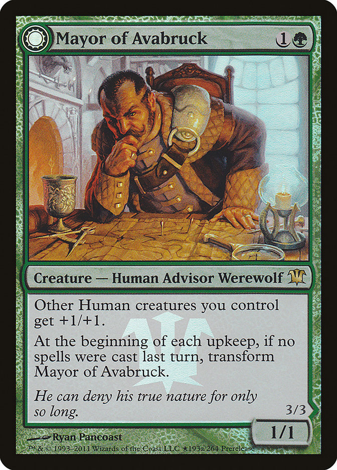 Mayor of Avabruck // Howlpack Alpha [Innistrad Prerelease Promos] | Lots Moore NSW