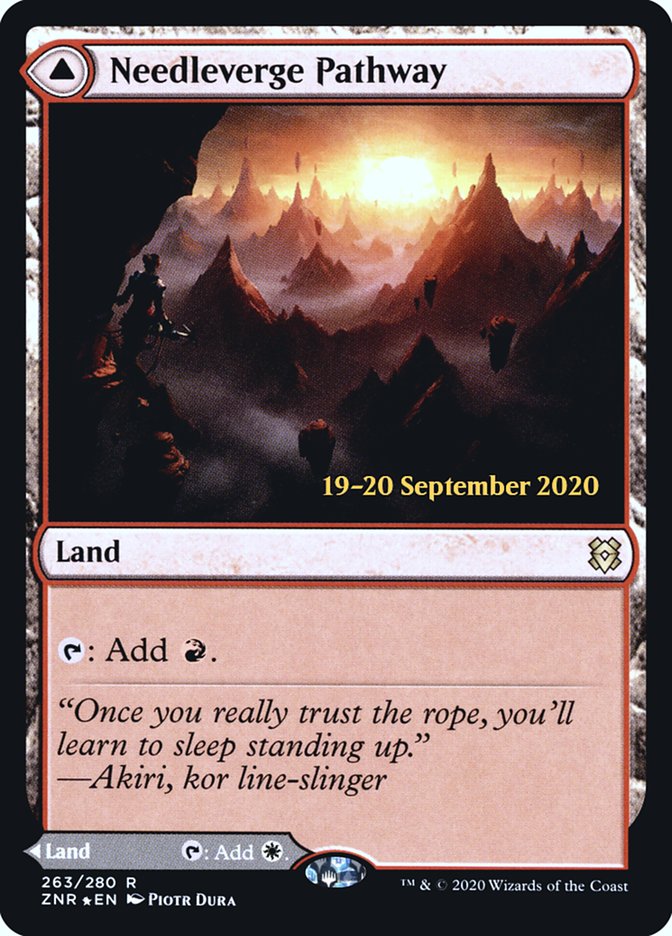 Needleverge Pathway // Pillarverge Pathway [Zendikar Rising Prerelease Promos] | Lots Moore NSW