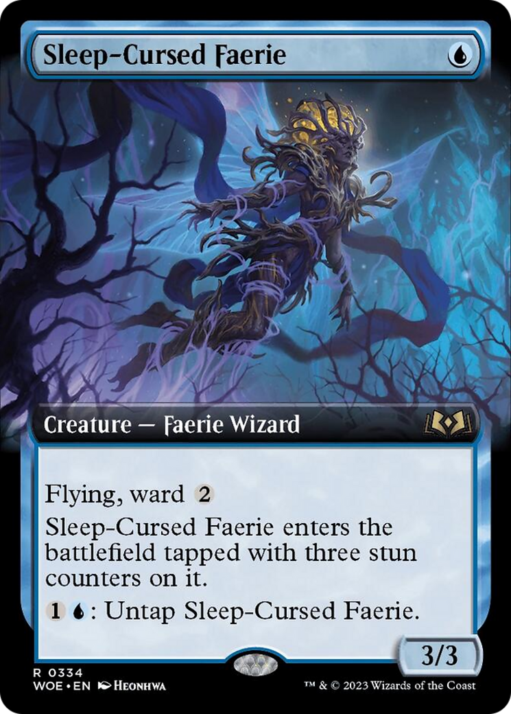 Sleep-Cursed Faerie (Extended Art) [Wilds of Eldraine] | Lots Moore NSW