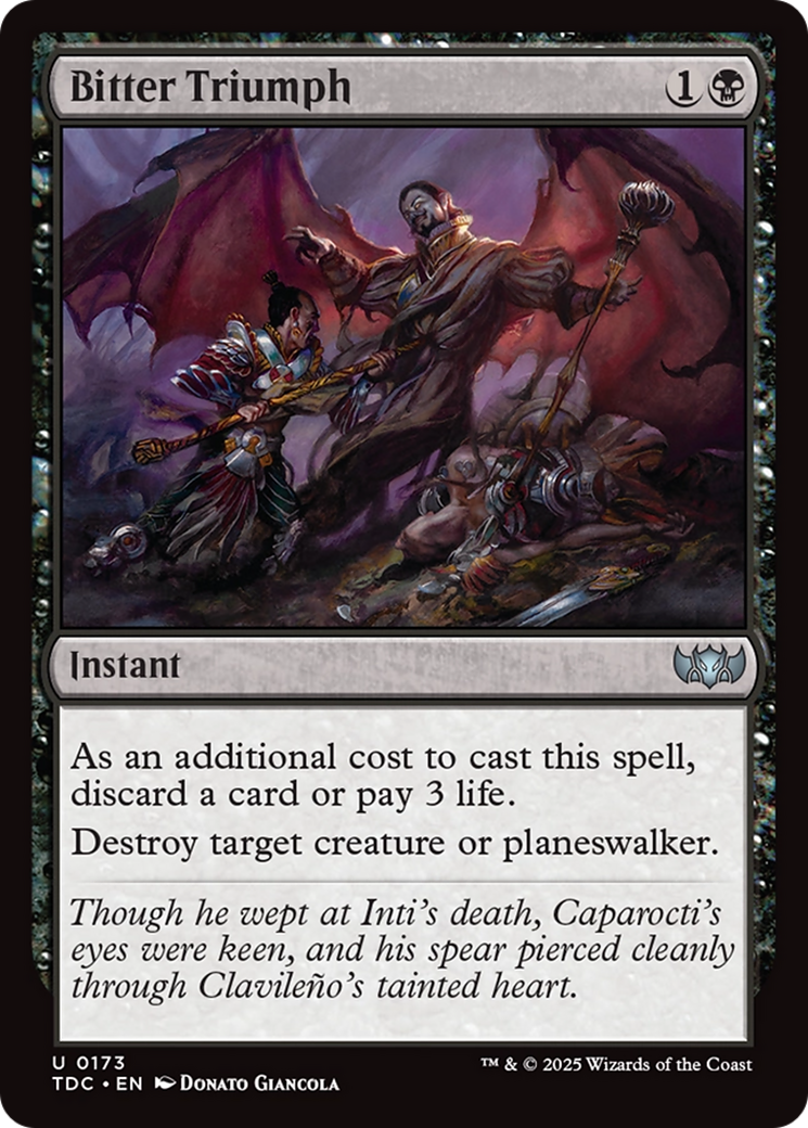 Bitter Triumph [Tarkir: Dragonstorm Commander] | Lots Moore NSW