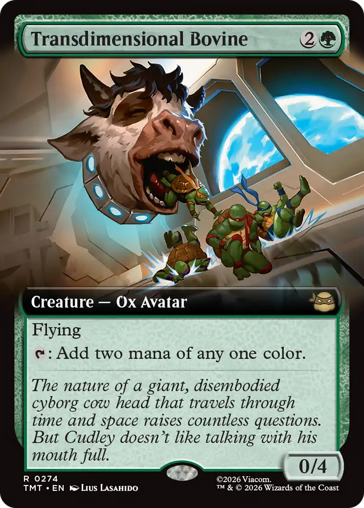 Transdimensional Bovine (Extended Art) [Teenage Mutant Ninja Turtles] Magic: The Gathering | Lots Moore NSW