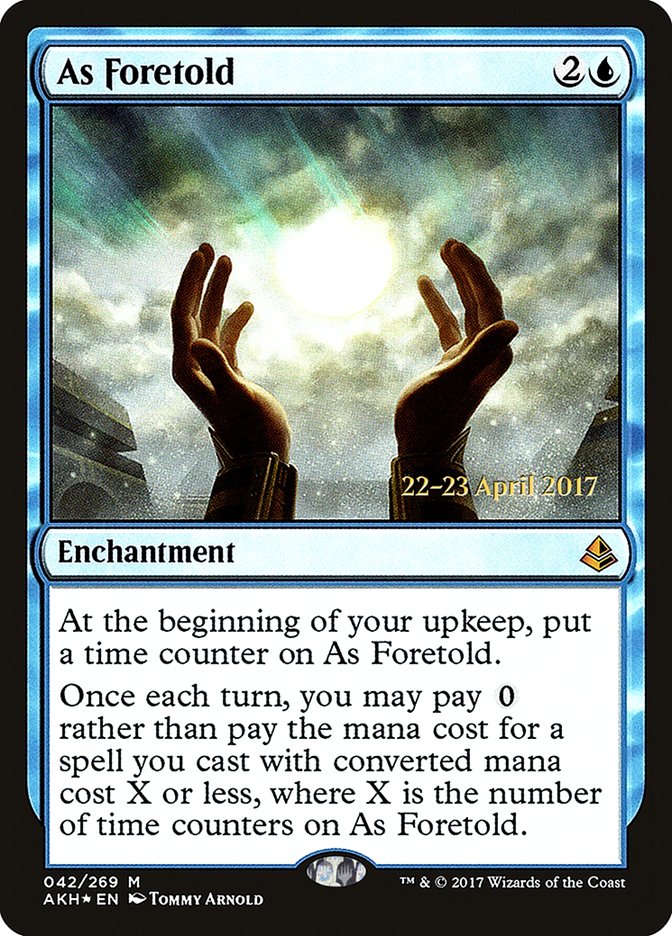 As Foretold [Amonkhet Prerelease Promos] | Lots Moore NSW