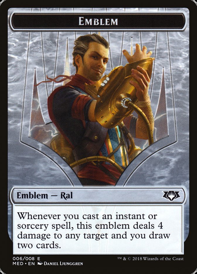 Ral, Izzet Viceroy Emblem [Mythic Edition Tokens] | Lots Moore NSW