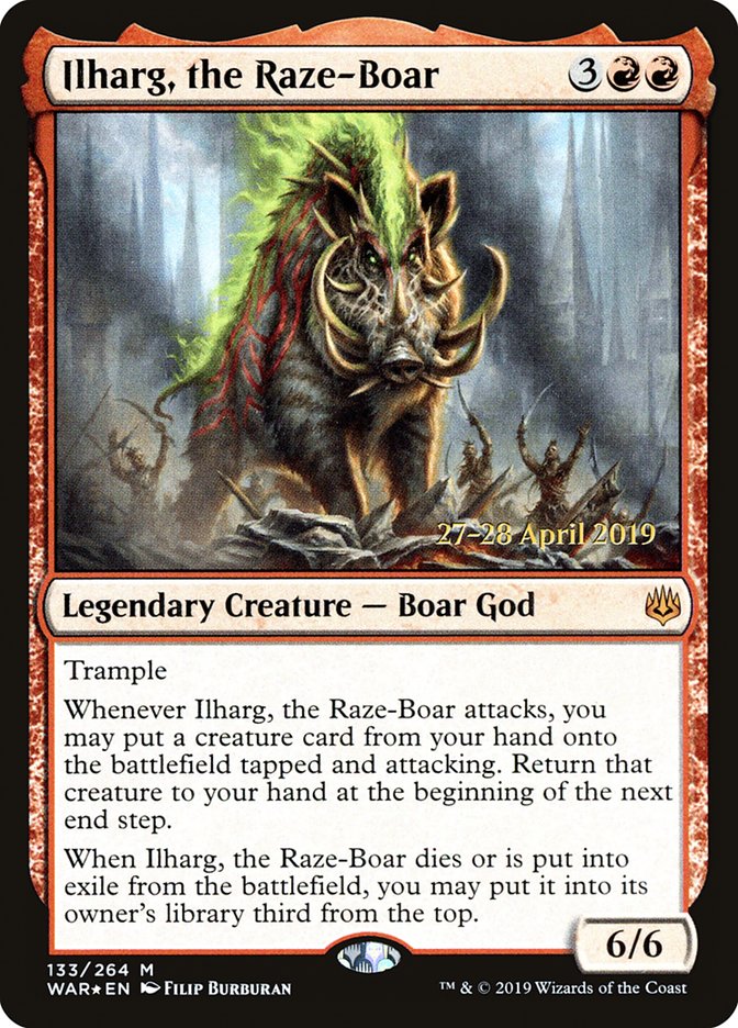 Ilharg, the Raze-Boar [War of the Spark Prerelease Promos] | Lots Moore NSW