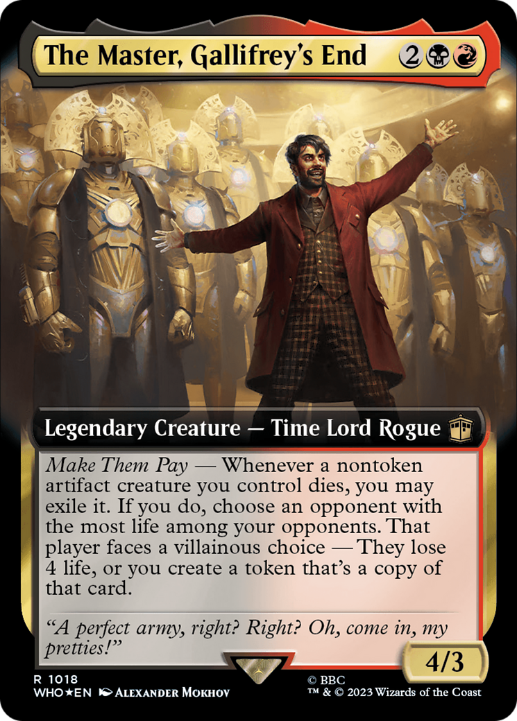The Master, Gallifrey's End (Extended Art) (Surge Foil) [Doctor Who] | Lots Moore NSW