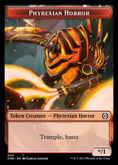Phyrexian Mite (011) // Phyrexian Horror (004) Double-Sided Token [Phyrexia: All Will Be One Tokens] | Lots Moore NSW