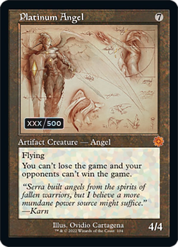 Platinum Angel (Retro Schematic) (Serialized) [The Brothers' War Retro Artifacts] | Lots Moore NSW
