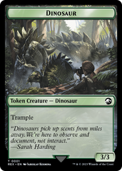 Gnome // Dinosaur (0001) Double-Sided Token [The Lost Caverns of Ixalan Tokens] | Lots Moore NSW