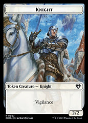 Clue // Knight Double-Sided Token [Commander Masters Tokens] | Lots Moore NSW