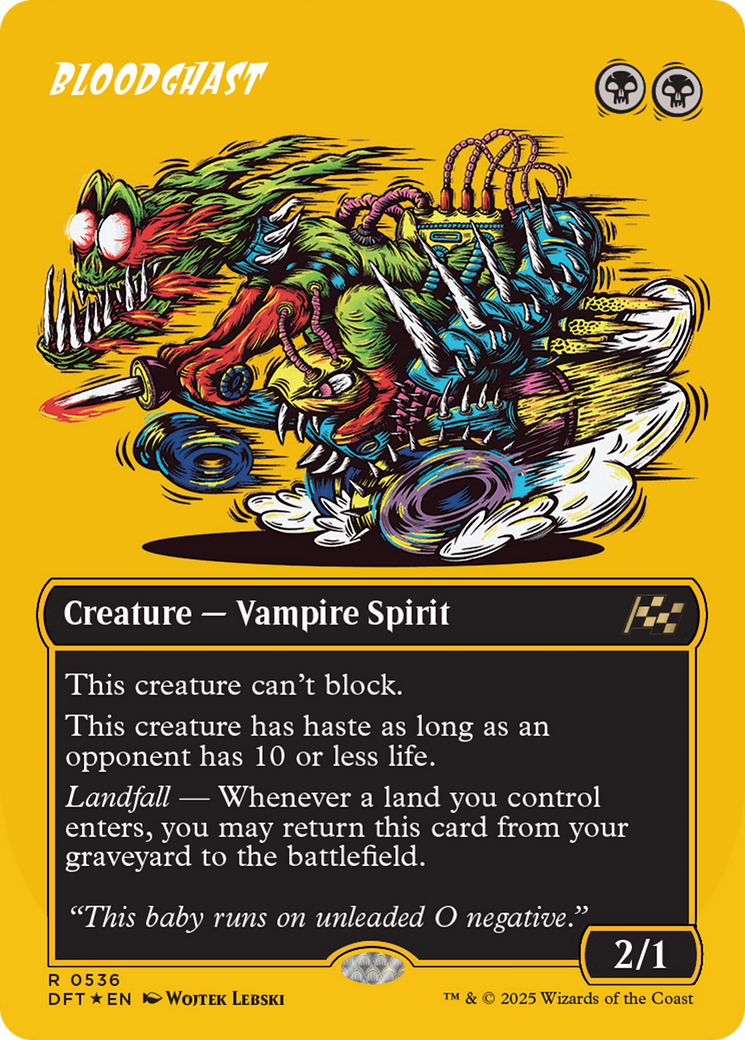 Bloodghast (Borderless) (First-Place Foil) [Aetherdrift] | Lots Moore NSW