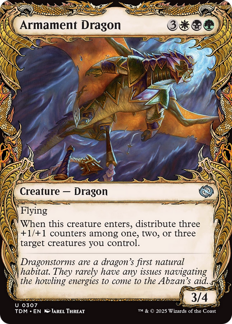 Armament Dragon (Showcase) [Tarkir: Dragonstorm] | Lots Moore NSW