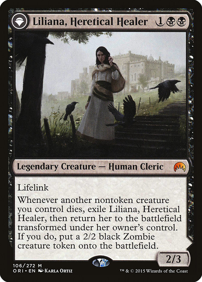 Liliana, Heretical Healer // Liliana, Defiant Necromancer [Magic Origins] | Lots Moore NSW