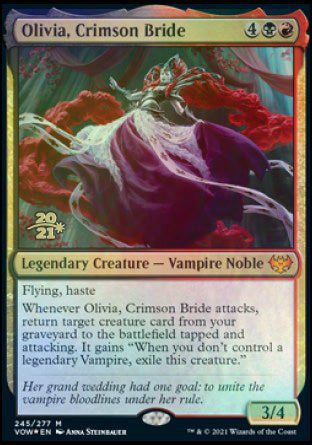 Olivia, Crimson Bride [Innistrad: Crimson Vow Prerelease Promos] | Lots Moore NSW