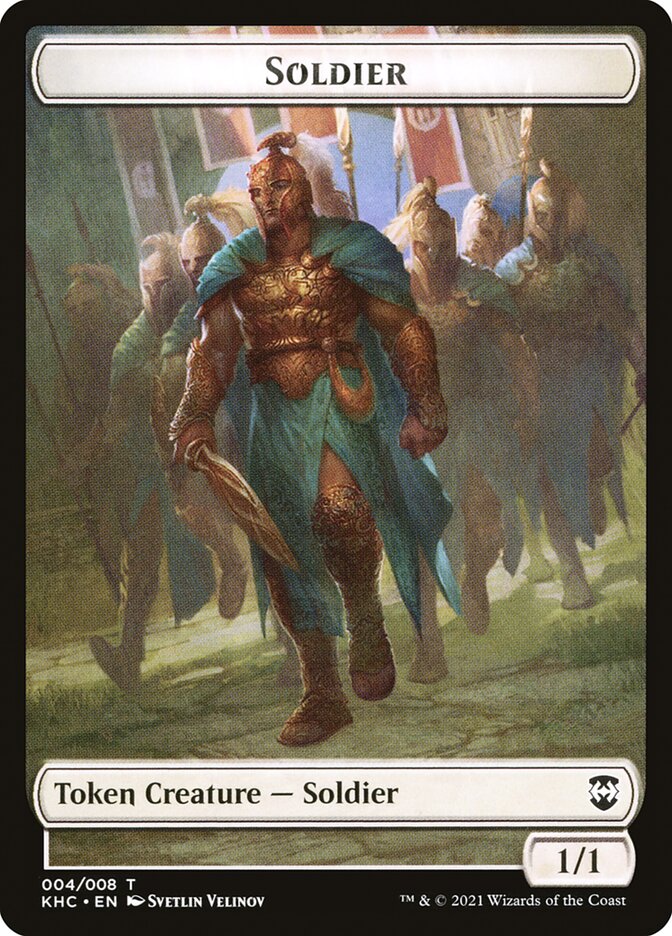 Bird (005) // Soldier Double-Sided Token [Kaldheim Commander Tokens] | Lots Moore NSW