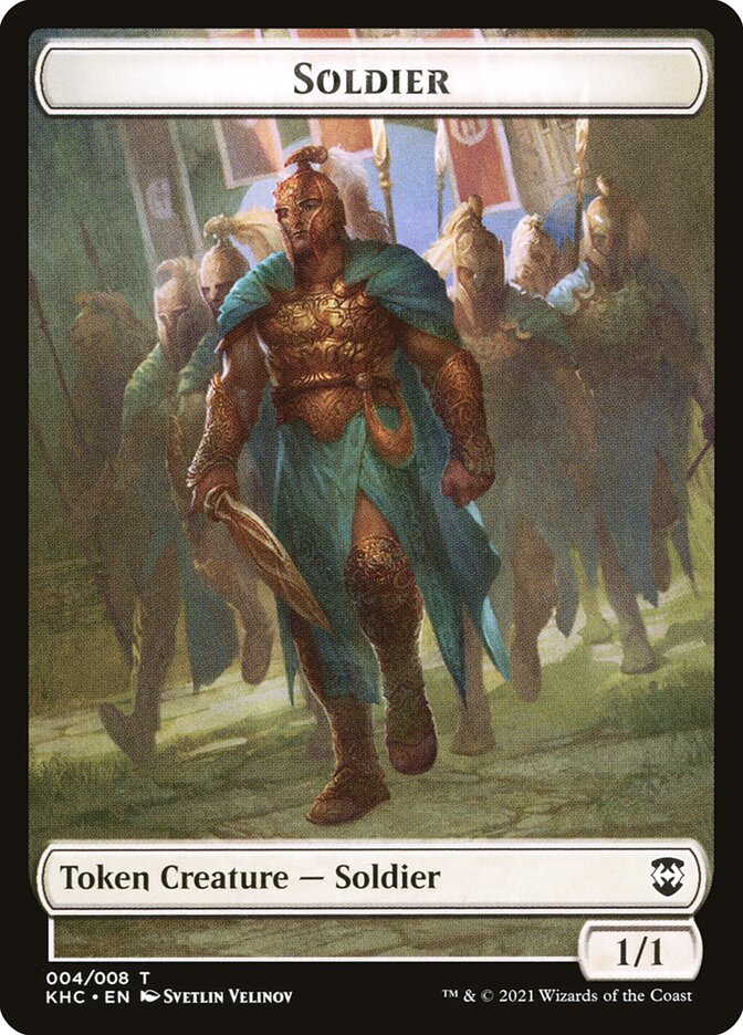 Bird (001) // Soldier Double-Sided Token [Kaldheim Commander Tokens] | Lots Moore NSW