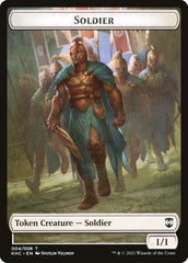 Bird (001) // Soldier Double-Sided Token [Kaldheim Commander Tokens] | Lots Moore NSW