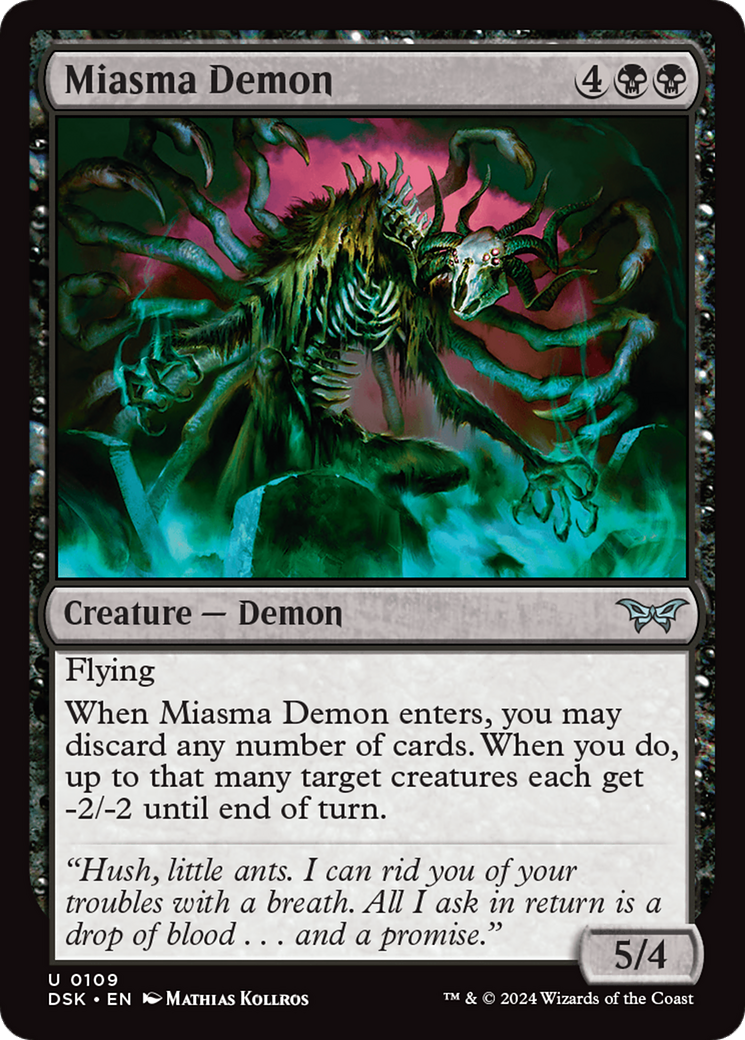 Miasma Demon [Duskmourn: House of Horror] | Lots Moore NSW